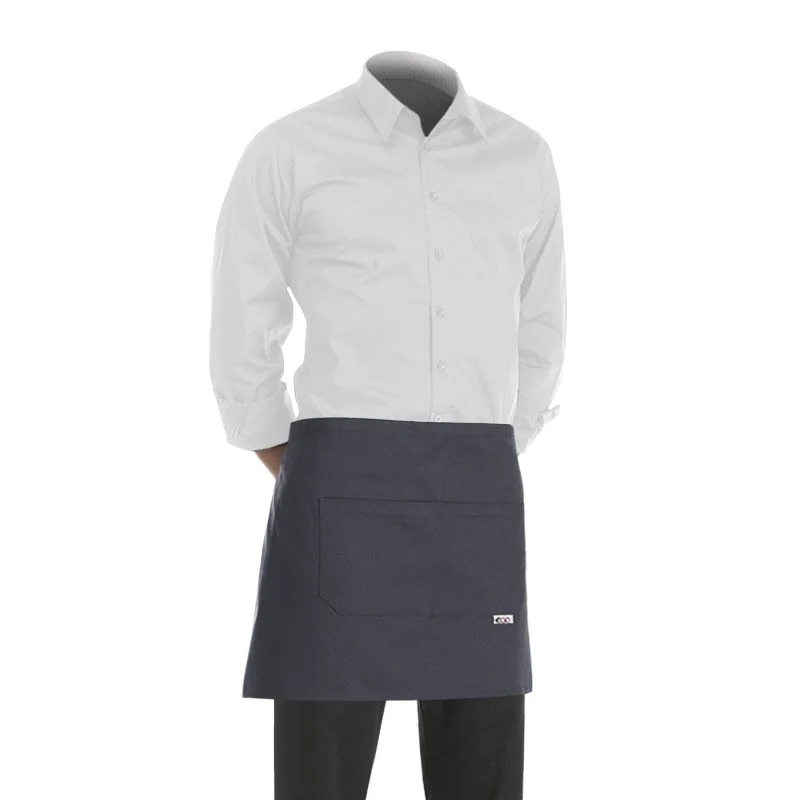 Tablier de Cuisine / Barman Court 40cm Gris - EGOCHEF