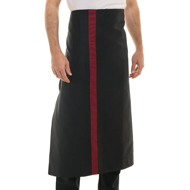 Tablier de Serveur Noir à Bandes de Couleurs - MANELLI