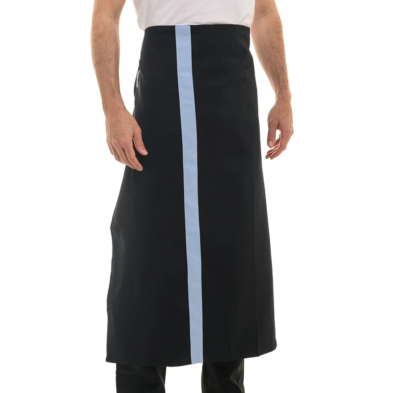 Tablier de Serveur Noir à Bandes de Couleurs - MANELLI