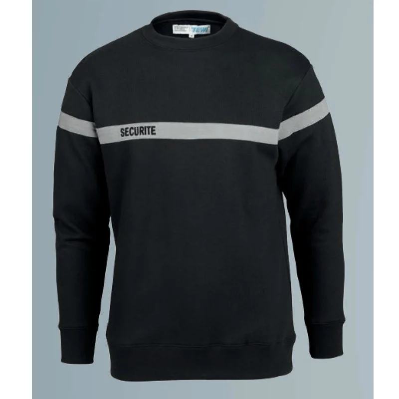 Sweat Sécurité Incendie Noir - TEWI