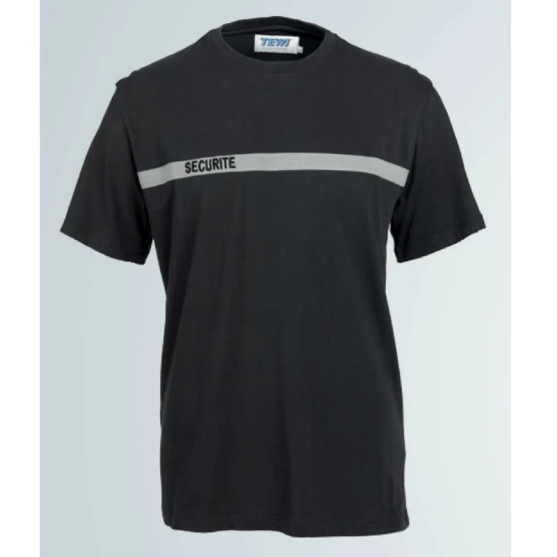 T-shirt Sécurité Incendie Noir - TEWI