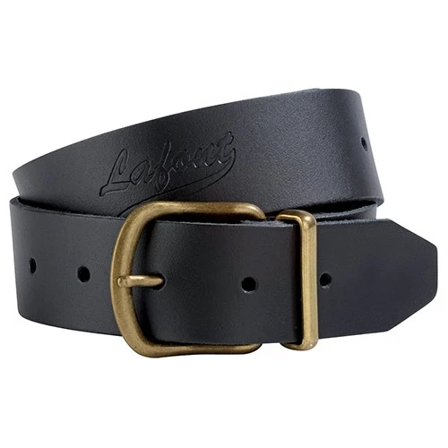 Ceinture Yuma Unisexe en Cuir Noir - LAFONT SERVICE